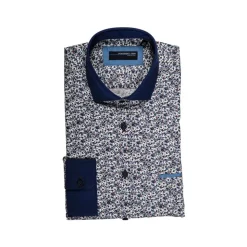 Poggianti 1985 - Fancy Shirt Collar and Cuffs in Contrast - Handmade in Italy - New Luxury Exclusive Collection - Avvenice