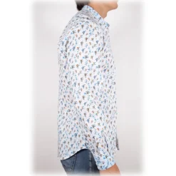 Poggianti 1985 - Fantasy Shirt Korean Collar - Handmade in Italy - New Luxury Exclusive Collection - Avvenice