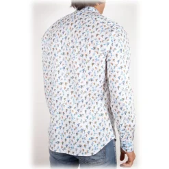 Poggianti 1985 - Fantasy Shirt Korean Collar - Handmade in Italy - New Luxury Exclusive Collection - Avvenice