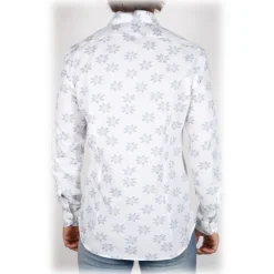 Poggianti 1985 - Fil Coupe Shirt with Pocket - Handmade in Italy - New Luxury Exclusive Collection - Avvenice