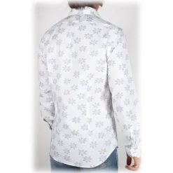 Poggianti 1985 - Fil Coupe Shirt with Pocket - Handmade in Italy - New Luxury Exclusive Collection - Avvenice