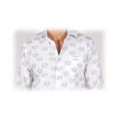 Poggianti 1985 - Fil Coupe Shirt with Pocket - Handmade in Italy - New Luxury Exclusive Collection - Avvenice