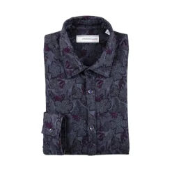 Poggianti 1985 - Floral Patterned Flannel Shirt - Handmade in Italy - New Luxury Exclusive Collection - Avvenice