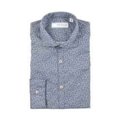 Poggianti 1985 - Floral Patterned Shirt Small Collar - Handmade in Italy - New Luxury Exclusive Collection - Avvenice