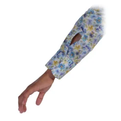 Poggianti 1985 - Floral Shirt with Soft Blue Collar - Handmade in Italy - New Luxury Exclusive Collection - Avvenice