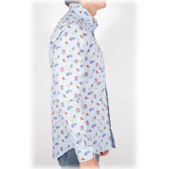 Poggianti 1985 - French Collar Fancy Shirt - Handmade in Italy - New Luxury Exclusive Collection - Avvenice