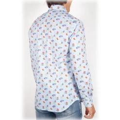 Poggianti 1985 - French Collar Fancy Shirt - Handmade in Italy - New Luxury Exclusive Collection - Avvenice