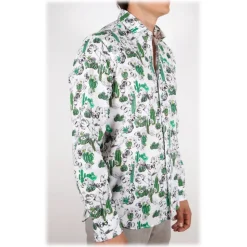 Poggianti 1985 - French Collar Fancy Shirt - Handmade in Italy - New Luxury Exclusive Collection - Avvenice