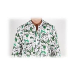 Poggianti 1985 - French Collar Fancy Shirt - Handmade in Italy - New Luxury Exclusive Collection - Avvenice