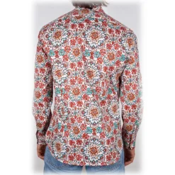 Poggianti 1985 - Italian Collar Patterned Shirt - Handmade in Italy - New Luxury Exclusive Collection - Avvenice