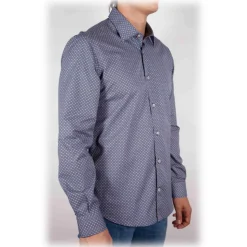 Poggianti 1985 - Italian Collar Patterned Shirt - Handmade in Italy - New Luxury Exclusive Collection - Avvenice