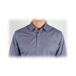 Poggianti 1985 - Italian Collar Patterned Shirt - Handmade in Italy - New Luxury Exclusive Collection - Avvenice