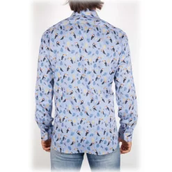 Poggianti 1985 - Italian Collar Patterned Shirt - Handmade in Italy - New Luxury Exclusive Collection - Avvenice