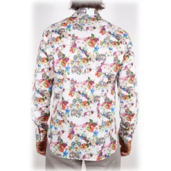 Poggianti 1985 - Italian Collar Patterned Shirt - Handmade in Italy - New Luxury Exclusive Collection - Avvenice