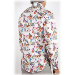 Poggianti 1985 - Italian Collar Patterned Shirt - Handmade in Italy - New Luxury Exclusive Collection - Avvenice