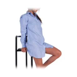 Poggianti 1985 - Light Blue Soft Collar Striped Shirt - Handmade in Italy - New Luxury Exclusive Collection - Avvenice