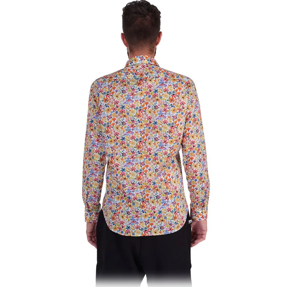 Poggianti 1985 - Multicolor Soft Collar Fantasy Shirt - Handmade in Italy - New Luxury Exclusive Collection - Avvenice