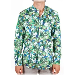 Poggianti 1985 - Multicolor Soft Collar Shirt - Handmade in Italy - New Luxury Exclusive Collection - Avvenice