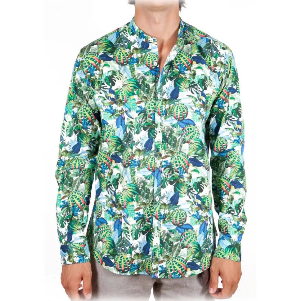 Poggianti 1985 - Multicolor Soft Collar Shirt - Handmade in Italy - New Luxury Exclusive Collection - Avvenice