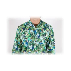 Poggianti 1985 - Multicolor Soft Collar Shirt - Handmade in Italy - New Luxury Exclusive Collection - Avvenice