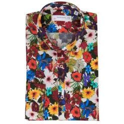 Poggianti 1985 - Multicolor Soft Collar Fantasy Shirt - Handmade in Italy - New Luxury Exclusive Collection - Avvenice