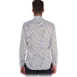 Poggianti 1985 - Multicolored Soft Collar Patterned Shirt - Handmade in Italy - New Luxury Exclusive Collection - Avvenice