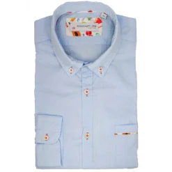 Poggianti 1985 - Plain Light Blue Shirt with Soft Collar - Handmade in Italy - New Luxury Exclusive Collection - Avvenice