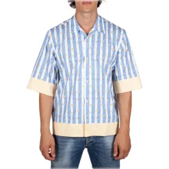 Poggianti 1985 - Short Sleeve Fantasy Shirt - Handmade in Italy - New Luxury Exclusive Collection - Avvenice