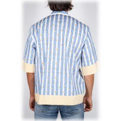 Poggianti 1985 - Short Sleeve Fantasy Shirt - Handmade in Italy - New Luxury Exclusive Collection - Avvenice