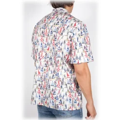 Poggianti 1985 - Short Sleeve Fantasy Shirt - Handmade in Italy - New Luxury Exclusive Collection - Avvenice