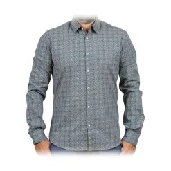 Poggianti 1985 - Small Collar Patterned Shirt - Handmade in Italy - New Luxury Exclusive Collection - Avvenice