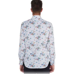 Poggianti 1985 - White Soft Collar Patterned Shirt - Handmade in Italy - New Luxury Exclusive Collection - Avvenice