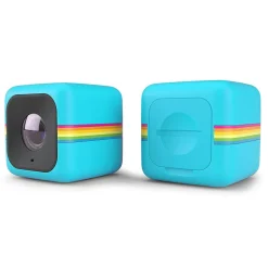 Polaroid - Polaroid Cube+ Live Streaming Wi-Fi Mini Lifestyle Action Camera - Full HD 1440p - Action Sports Cameras - Blue - Avvenice