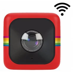 Polaroid - Polaroid Cube+ Live Streaming Wi-Fi Mini Lifestyle Action Camera - Full HD 1440p - Action Sports Cameras - Red - Avvenice