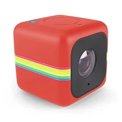 Polaroid - Polaroid Cube+ Wi-Fi Mini Lifestyle Action Camera - Full HD 1440p - Action Sports Cameras - Red - Avvenice