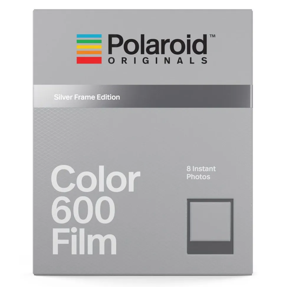 Polaroid Originals - Color Film for 600 - Silver Frame - Film for Polaroid Originals 600 Cameras - OneStep 2 - Avvenice