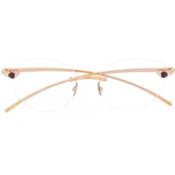 Pomellato - Cat Eye Optical Glasses - Clear Gold - Pomellato Eyewear - Avvenice