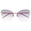 Pomellato - Cat Eye Sunglasses - Violet Gold - Pomellato Eyewear - Avvenice