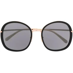 Pomellato - Oversized Round Sunglasses - Black - Pomellato Eyewear - Avvenice