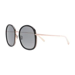 Pomellato - Oversized Round Sunglasses - Black - Pomellato Eyewear - Avvenice