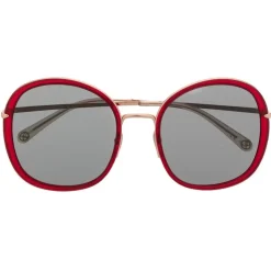 Pomellato - Round Frame Sunglasses - Red Gold - Pomellato Eyewear - Avvenice