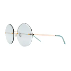 Pomellato - Round Sunglasses - Light Blue Gold - Pomellato Eyewear - Avvenice