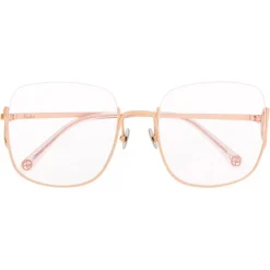 Pomellato - Square Oversize Glasses - Clear Gold - Pomellato Eyewear - Avvenice