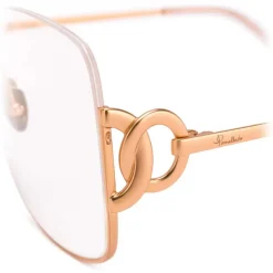 Pomellato - Square Oversize Glasses - Clear Gold - Pomellato Eyewear - Avvenice