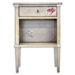 Porte Italia Interiors - Nightstand - Lombardia Nightstand with Drawer and Shelf - Avvenice