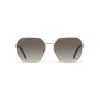 Prada - Geometric Shape Sunglasses - Shaded Anthracite Pale Gold - Prada Collection - Sunglasses - Prada Eyewear - Avvenice