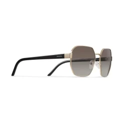 Prada - Geometric Shape Sunglasses - Shaded Anthracite Pale Gold - Prada Collection - Sunglasses - Prada Eyewear - Avvenice