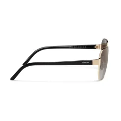 Prada - Geometric Shape Sunglasses - Shaded Anthracite Pale Gold - Prada Collection - Sunglasses - Prada Eyewear - Avvenice