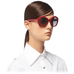 Prada - Oversized Sunglasses - Ruby Red - Prada Collection - Sunglasses - Prada Eyewear - Avvenice