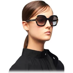 Prada - Oversized Sunglasses - Black + Medium Tortoiseshell - Prada Collection - Sunglasses - Prada Eyewear - Avvenice